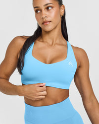 EasyLiftâ„¢ Cross Back Sports Bra | Arctic Blue
