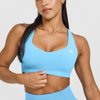 EasyLiftâ„¢ Cross Back Sports Bra | Arctic Blue