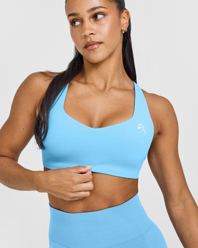 EasyLiftâ„¢ Cross Back Sports Bra | Arctic Blue