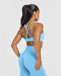 EasyLiftâ„¢ Cross Back Sports Bra | Arctic Blue
