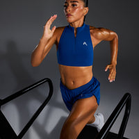 EasyLiftâ„¢ Zip High Neck Sports Bra | Vintage Navy