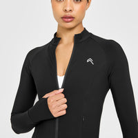 Unified Pocket Jacket White Logo | Black