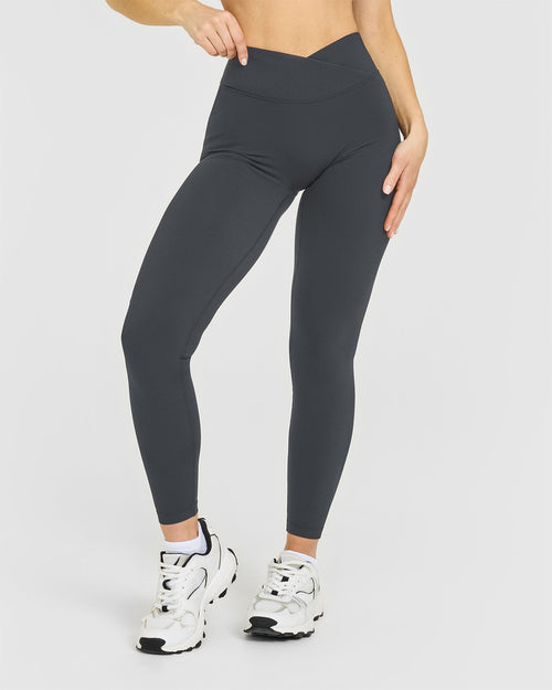 Oner Modal Unified Wrap Leggings | Coal