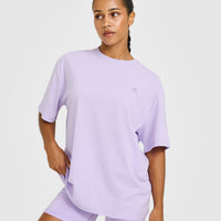 Classic Oversized Lightweight T-Shirt | Lavender Purple