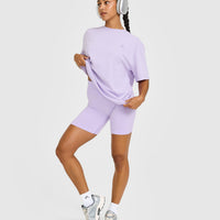 Classic Oversized Lightweight T-Shirt | Lavender Purple