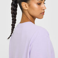 Classic Oversized Lightweight T-Shirt | Lavender Purple