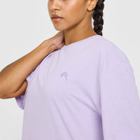 Classic Oversized Lightweight T-Shirt | Lavender Purple