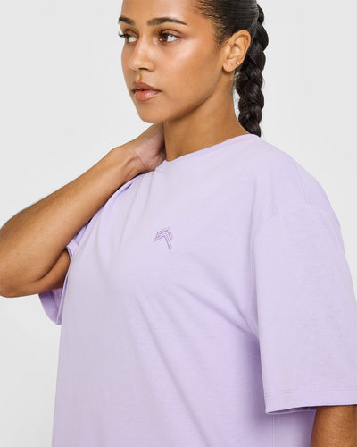 Classic Oversized Lightweight T-Shirt | Lavender Purple