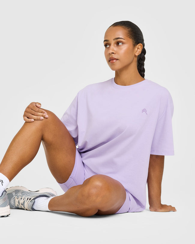 Classic Oversized Lightweight T-Shirt | Lavender Purple