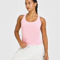 Cotton Fitted Vest | Petal Pink