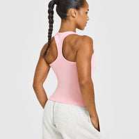 Cotton Fitted Vest | Petal Pink