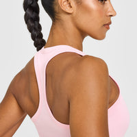 Cotton Fitted Vest | Petal Pink