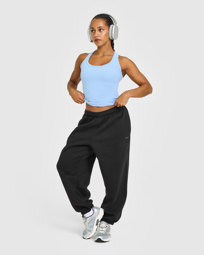 Cotton Fitted Vest | Washed Powdered Blue