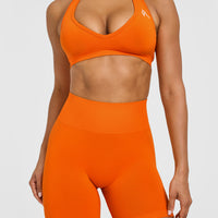 Effortless Seamless Shorts | Flame Orange