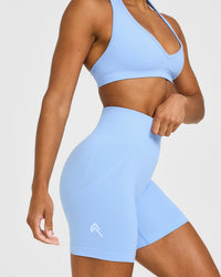 Effortless Seamless Shorts | Powdered Blue