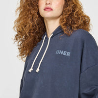 Raw Lounge Oversized Hoodie | Washed True Blue