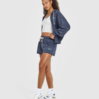 Raw Lounge Oversized Shorts | Washed True Blue