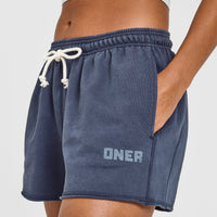 Raw Lounge Oversized Shorts | Washed True Blue