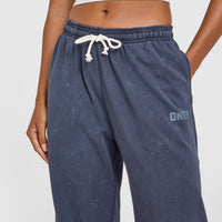 Raw Lounge Wide Leg Joggers | Washed True Blue