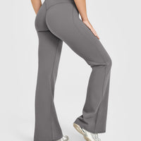 SoftMotionâ„¢ Flared Bottoms with White Logo | Ash Grey