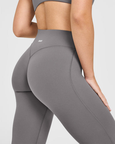 SoftMotionâ„¢ Flared Bottoms with White Logo | Ash Grey