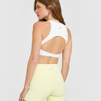 SoftMotion™ High Neck Sports Bra | White