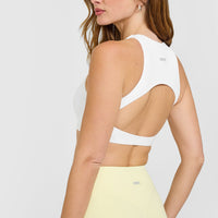 SoftMotion™ High Neck Sports Bra | White