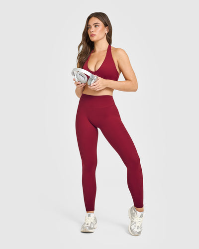 SoftMotion™ High Waisted Leggings | Ruby Red