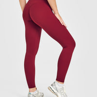 SoftMotion™ High Waisted Leggings | Ruby Red