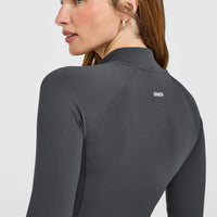 SoftMotion™ Jacket with White Logo | Coal