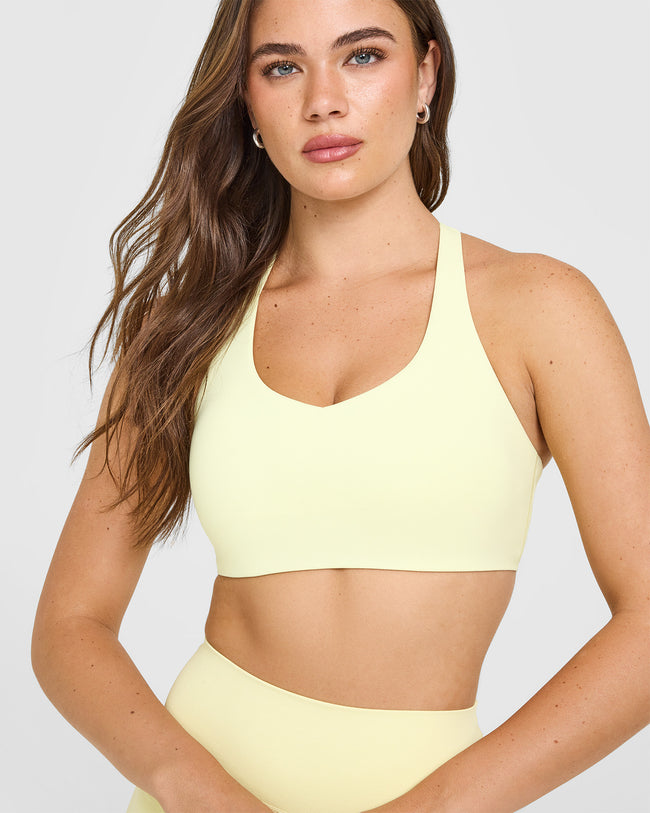 SoftMotionâ„¢ Sports Bra | Pastel Yellow