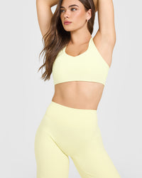 SoftMotionâ„¢ Sports Bra | Pastel Yellow