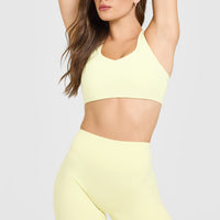 SoftMotionâ„¢ Sports Bra | Pastel Yellow