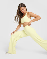 SoftMotionâ„¢ Straight Leg Bottoms | Pastel Yellow
