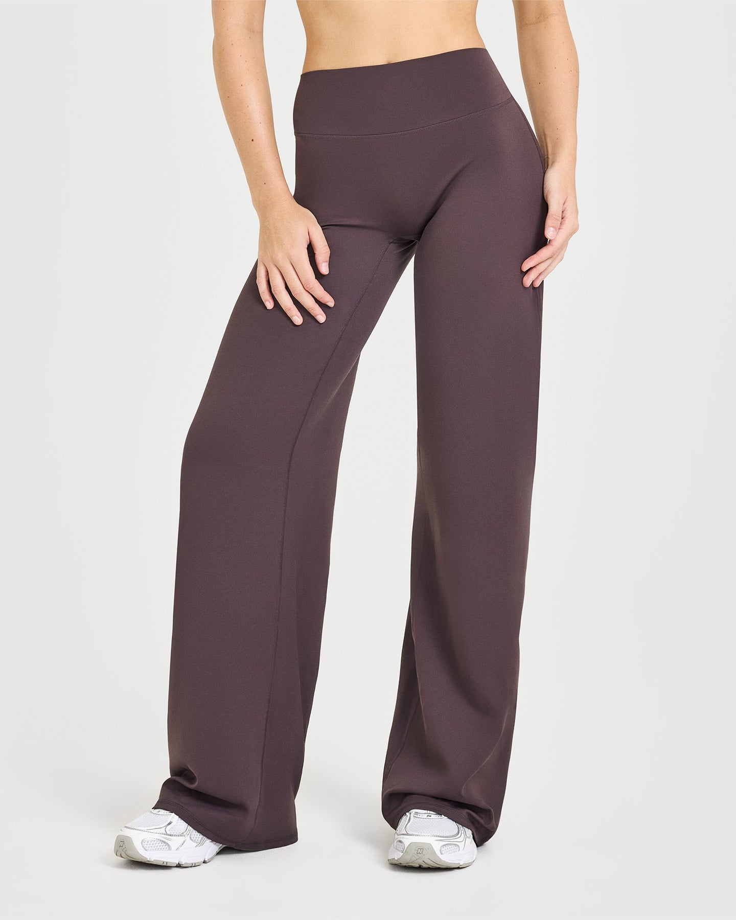 SoftMotionâ„¢ Straight Leg Bottoms | Dark Umber Brown