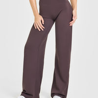 SoftMotionâ„¢ Straight Leg Bottoms | Dark Umber Brown