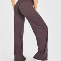 SoftMotionâ„¢ Straight Leg Bottoms | Dark Umber Brown