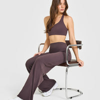 SoftMotionâ„¢ Straight Leg Bottoms | Dark Umber Brown
