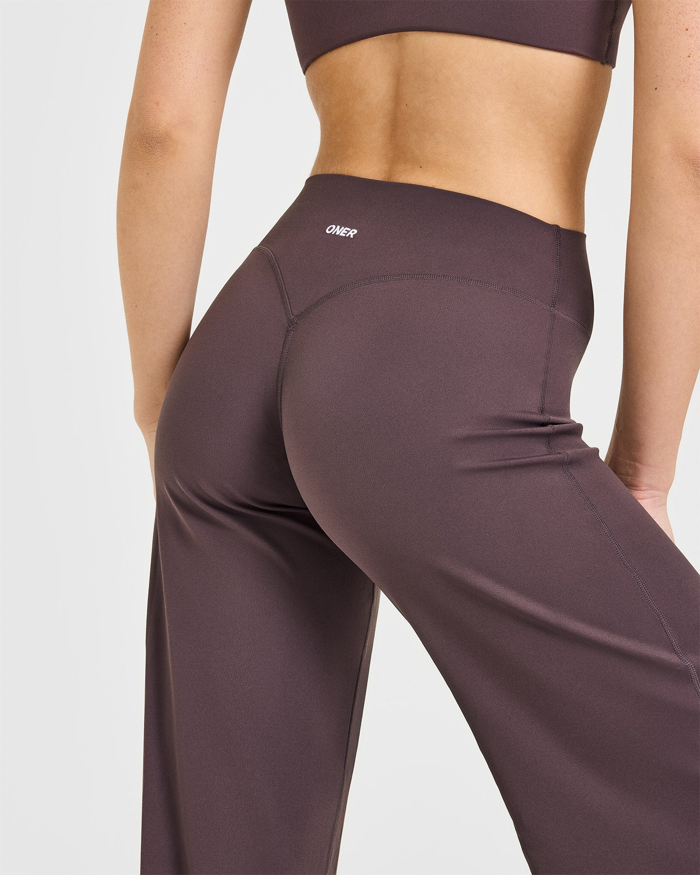 SoftMotionâ„¢ Straight Leg Bottoms | Dark Umber Brown
