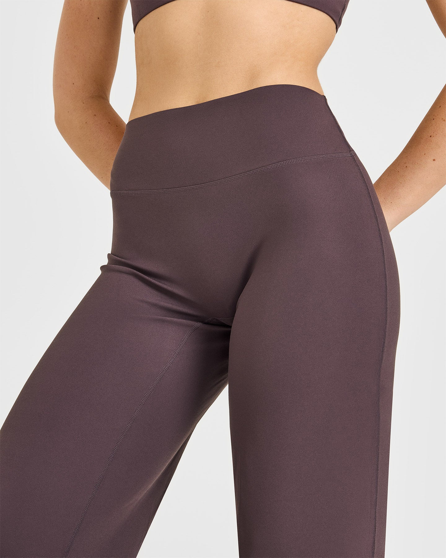 SoftMotionâ„¢ Straight Leg Bottoms | Dark Umber Brown