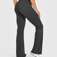 Unified Wrap Flared Bottoms White Logo | Coal
