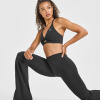 Unified Wrap Flared Bottoms White Logo | Coal