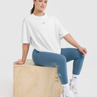 Classic Oner Graphic Oversized Lightweight T-Shirt | White