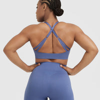 Classic Seamless 2.0 Bralette | Slate Blue Marl