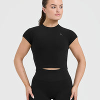 Cotton Icon Baby T-Shirt | Black