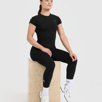 Cotton Icon Baby T-Shirt | Black
