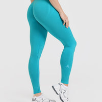 Effortless Seamless Leggings | Aqua Blue