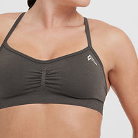 Effortless Strappy Bralette | Deep Taupe
