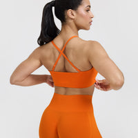 Everyday Bandeau Bralette | Flame Orange
