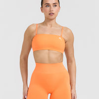 Everyday Bandeau Bralette | Apricot Orange